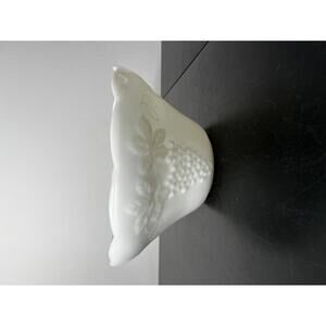 Anchor Hocking Milk Glass Harvest Grape Pattern Salad/Punch Bowl